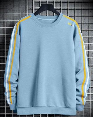 AFW Full Sleeve Striped Men Sweatshirt