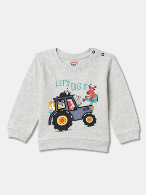 R&B Full Sleeve Graphic Print Baby Boys Sweatshirt