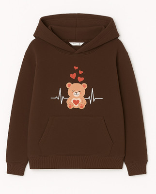 CROP ZONE Full Sleeve Graphic Print Girls Sweatshirt