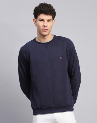 MONTE CARLO Full Sleeve Solid Men Sweatshirt