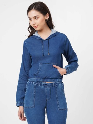 Kraus Jeans Full Sleeve Solid Women Sweatshirt