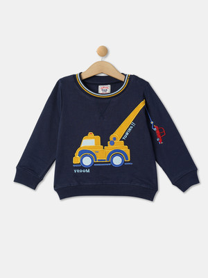 R&B Full Sleeve Graphic Print Baby Boys Sweatshirt