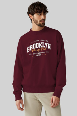 I SENSE Full Sleeve Geometric Print Men Sweatshirt