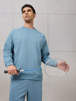 TECHNOSPORT Full Sleeve Solid Men Sweatshirt