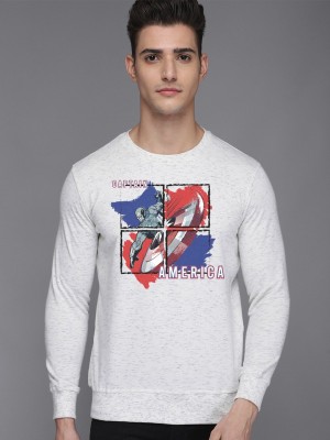 Captain America By Free Authority Full Sleeve Printed Men Sweatshirt