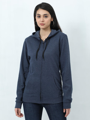 Wafaa Full Sleeve Solid Women Sweatshirt