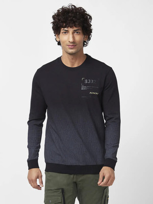 Spykar Full Sleeve Printed Men Sweatshirt