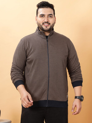 JOHN PRIDE Full Sleeve Self Design Men Sweatshirt