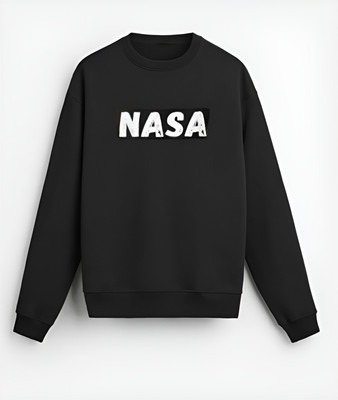 GLITO Printed, Self Design Round Neck Casual Men Reversible Black Sweater