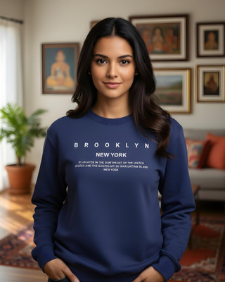 flyind Full Sleeve Printed Women Sweatshirt