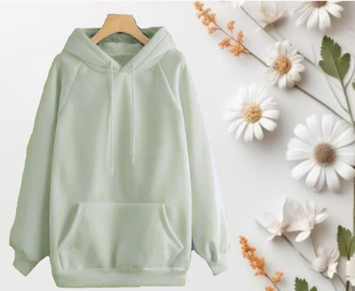 DECENCY Full Sleeve Solid Women Sweatshirt