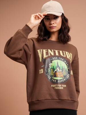 Tokyo Talkies Full Sleeve Printed Women Sweatshirt