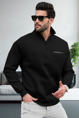 BELACHY Full Sleeve Solid Men Sweatshirt