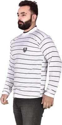 Marc Laurent Full Sleeve Striped Men Sweatshirt