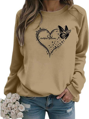 Fluffy Enterprise Full Sleeve Printed Women Sweatshirt