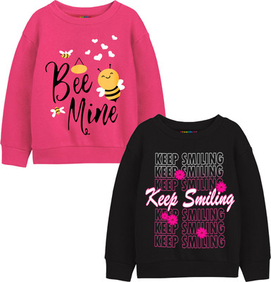 Trampoline Full Sleeve Printed Girls Sweatshirt
