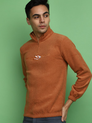 V-MART Full Sleeve Solid Men Sweatshirt