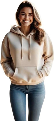Pwexz Full Sleeve Solid Women Sweatshirt