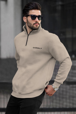 GAARRBLY Full Sleeve Solid Men Sweatshirt