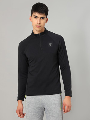 TECHNOSPORT Full Sleeve Solid Men Sweatshirt