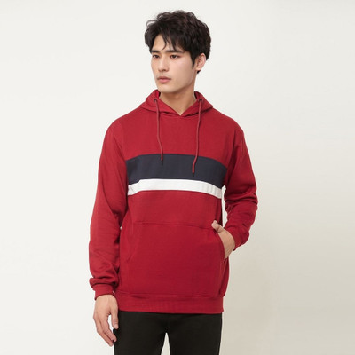 HouseOfCommon Full Sleeve Color Block Men Sweatshirt