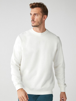 Datalact Full Sleeve Solid Men Sweatshirt