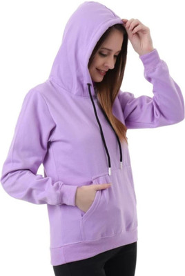 Pwexz Full Sleeve Solid Women Sweatshirt