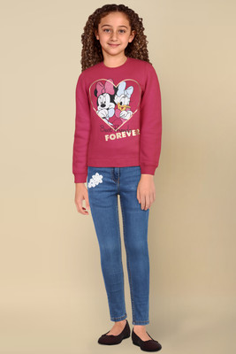 Allen Solly Full Sleeve Printed Girls Sweatshirt