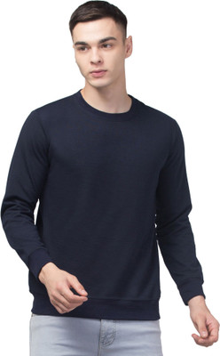 ADIXUS Full Sleeve Solid Men Sweatshirt
