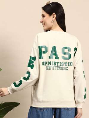 Mast & Harbour Full Sleeve Printed Women Sweatshirt