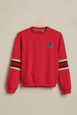 Allen Solly Full Sleeve Striped, Solid Boys Sweatshirt