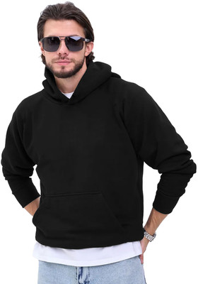 Leotude Full Sleeve Solid Men Sweatshirt