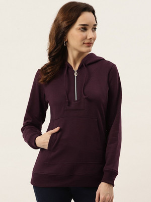 BRINNS Full Sleeve Solid Women Sweatshirt