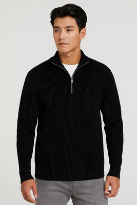 STARVY Full Sleeve Self Design Men Sweatshirt