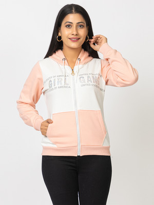 NAVSHA Full Sleeve Color Block Women Sweatshirt
