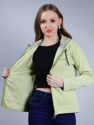 GROVERHUB Full Sleeve Solid Women Reversible Sweatshirt