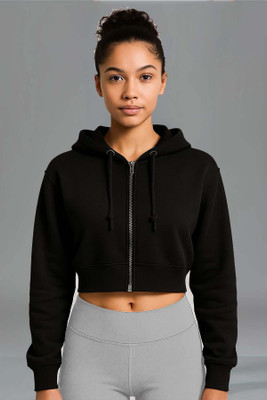 PRAVAHA Full Sleeve Solid Women Sweatshirt