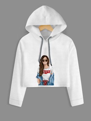 Pinak Full Sleeve Graphic Print Girls Sweatshirt