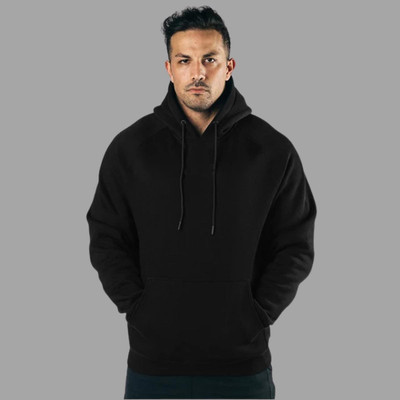 Povaxpo Full Sleeve Solid Men Sweatshirt