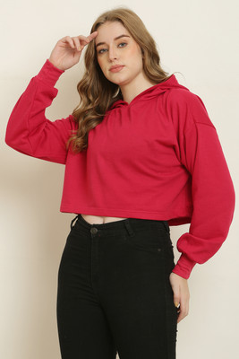 UNIVERSAL ACCESSE Full Sleeve Solid Women Sweatshirt