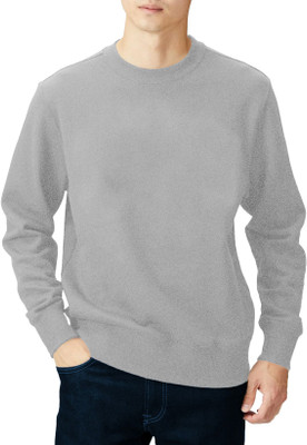 THE BLAZZE Full Sleeve Solid Men Sweatshirt