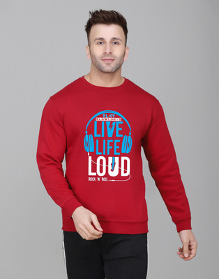 TEEFOX Full Sleeve Printed Men Sweatshirt