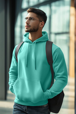Veirdo Full Sleeve Solid Men Sweatshirt