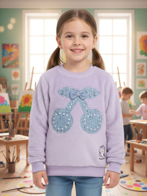 SAALVIA Full Sleeve Printed Girls Sweatshirt