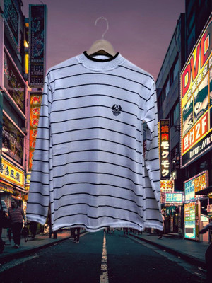TIKI TEES FAB Full Sleeve Striped Men Sweatshirt