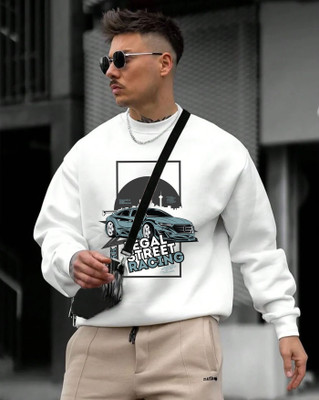 AOOSH Full Sleeve Printed Men Sweatshirt