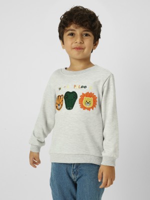 NautiNati Full Sleeve Embroidered Baby Boys Sweatshirt