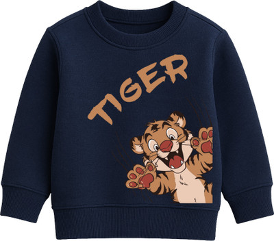 SEAMROGS Full Sleeve Self Design Baby Boys & Baby Girls Sweatshirt
