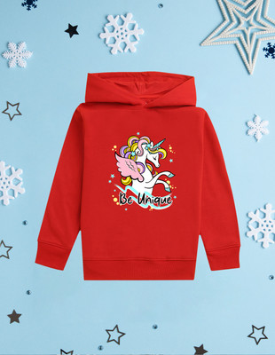 Nusyl Full Sleeve Graphic Print Girls Sweatshirt