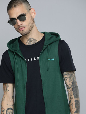 R.Code by The Roadster Life Co. Sleeveless Solid Men Sweatshirt